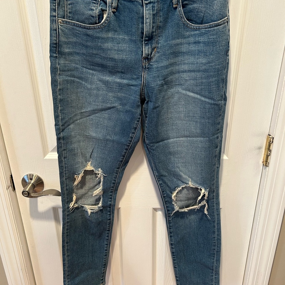 Levi's Women's Skinny Jeans - Distressed Blue